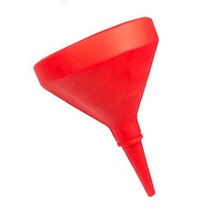 Red D-Shaped Funnel