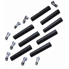 Straight Spark Plug Boot & Terminal Kit - Black