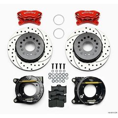 Brake Kit Rear GM 12 Bolt Drilled Red
