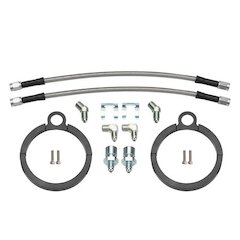 Flexline Kit 12in 3/8-24 to 90 Deg Clamp-On Tab