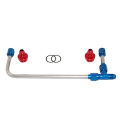 Polished S/S 4150 Carb. Fuel Line Kit