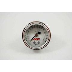 1-1/2 Fuel Press. Gauge 0-15psi Liquid Filled