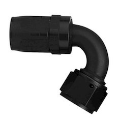 #8 120 Deg Hose End Black