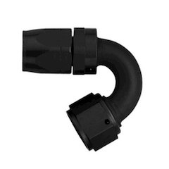 #8 150 Deg Hose End Black