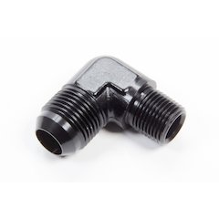 90 Deg #12 to 1/2in Alum Adapter Black