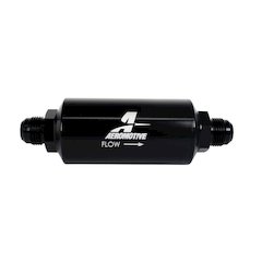 10an Inline Fuel Filter 100 Micron 2in OD Black