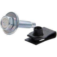 Body Bolt Kit w/ Clips 50pk Silver