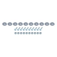 Countersunk Bolt Kit Silver 10pk