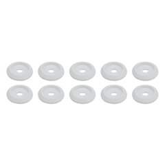 Body Bolt Washer Plastic White 10pk