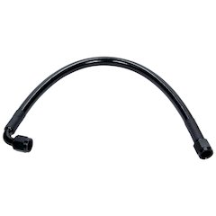 Coated Braided Line 18in #6 Hose -6 Str/-6 90 Deg