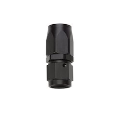 Reusable Hose End Black Straight -6