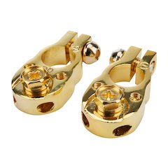 Gold Top Post Terminal 1pr