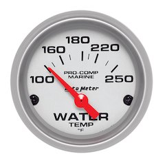 2-1/16 U/L Water Temp Gauge 100-250 Deg