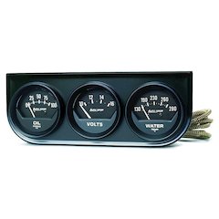 2in Black Mech.Gauge Pnl