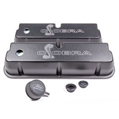 SBF Valve Covers w/Cobra Logo Black