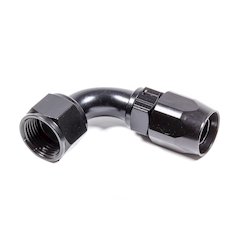 #12 x 90 Power Flow Hose End Black
