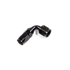 Hose Fitting #10 90 Deg. to #8 Hose Black