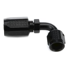 #6 x 90 Degree Hose End Aluminum Black Only