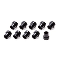 #6 Alum Tube  Sleeves (10pk) Black