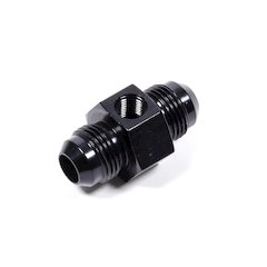 Inline Gauge Adapter #8 x #8 Male Black