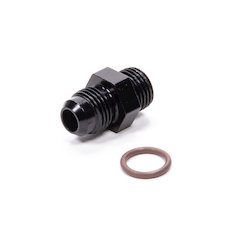 #6 x 9/16-18 (#6) Radius O-Ring Fitting Black