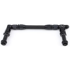 #6 Fuel Line Kit 7/8-20 Dual Inlet 4150 Black