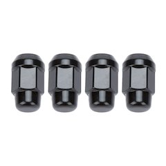 4 Lugnuts Acorn Bulge 1/2 Black