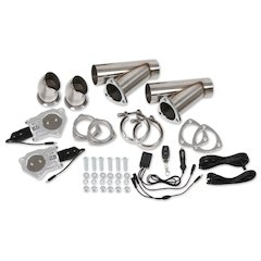 Dual Electric Exhaust Cut-Outs 3in w/Remote