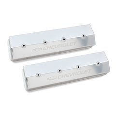 SBC Billet Rail Fab. Alm Valve Covers wo/Hole