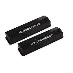 SBC Billet Rail Fab. Alm Valve Covers wo/Hole