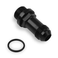 8an Carb Inlet Fitting Long Style - Black