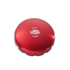 2-5/8 Billet Twist Fuel Cap - Red Anodized