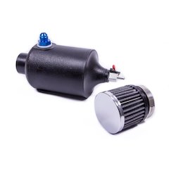 Breather Tank w/-8an Fitting - Black