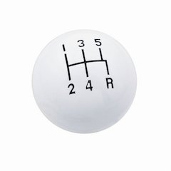 Classic Shifter Knob 5 Speed White