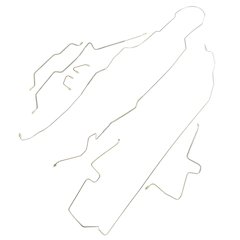 Full Brake Line Set  Non -ABS; 97-06 Jeep Wrangle