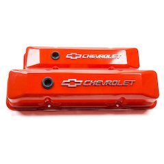 SBC Chevy Orange Diecast V/C's Raised Emblem