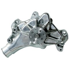 SBC Aluminum Water Pump - Polished- Long