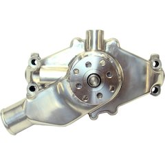 SBC Aluminum Water Pump Short Polished