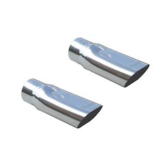 Exhaust Tips Slip Fit 3in to 3.75in Pair