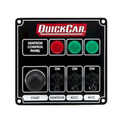 Ignition Panel Black w/ 2 Acc. & Lights