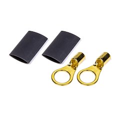 Ring Terminal 3/8 8-10 GA. Pair w/Heat Shrink