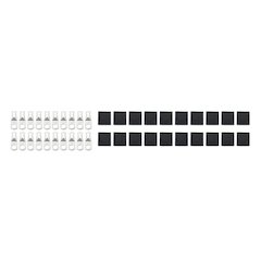 Ring Terminal 3/8in 2 Ga w/Heat Shrink 20pk