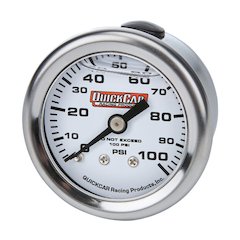 Pressure Gauge 0-100 PSI 1.5in Liquid Filled