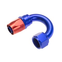6AN Swivel Hose Ends Blue 180