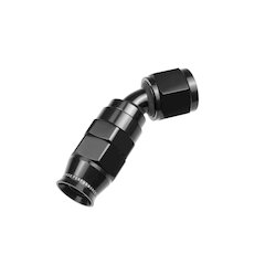 6AN PTFE Hose Ends Black 45