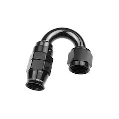 10AN 180 Degree PTFE Reusable Hose End Black