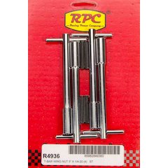 Chrome Wing Nuts 5-3/8 x 1 1/4-20 4pk