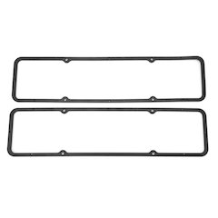 Black Rubber SB Chevy Valve Cover Gaskets Pair