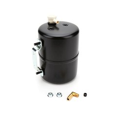 Black  Steel Vacuum Sys tem Reservoir Tank