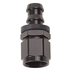 Twist-Lok Hose End #8 Str Black